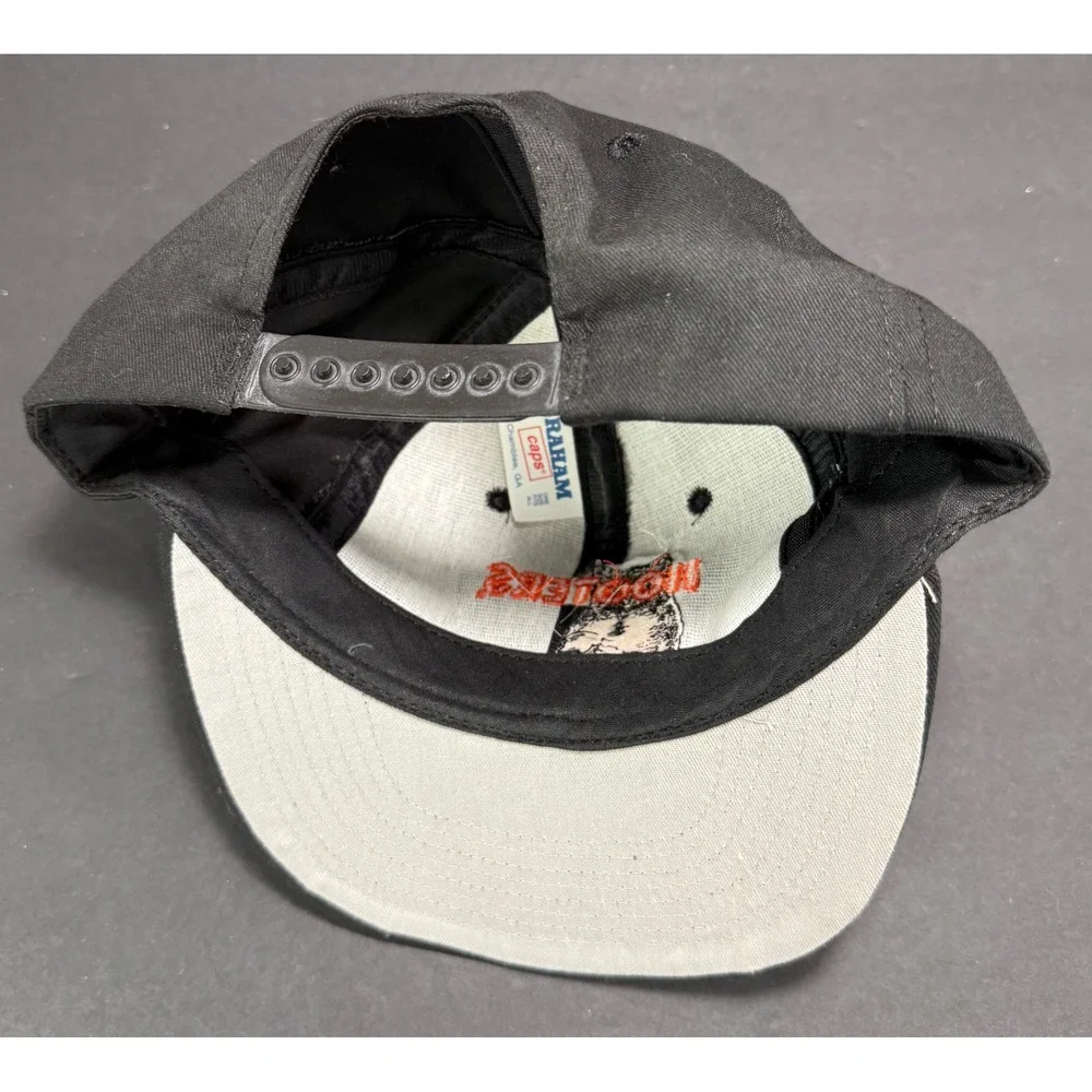 Graham Caps Hooters Snapback Hat Mens OSFA Black Orlando FL Vintage Made in USA